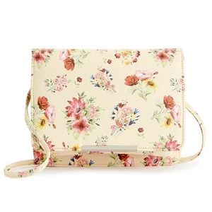 London RFID Blocking Crossbody Bag Gold Tone Hardware